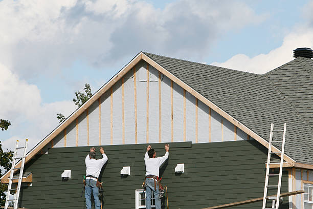 Professional Siding Contractor technician working in Ashley, PA